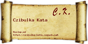 Czibulka Kata névjegykártya